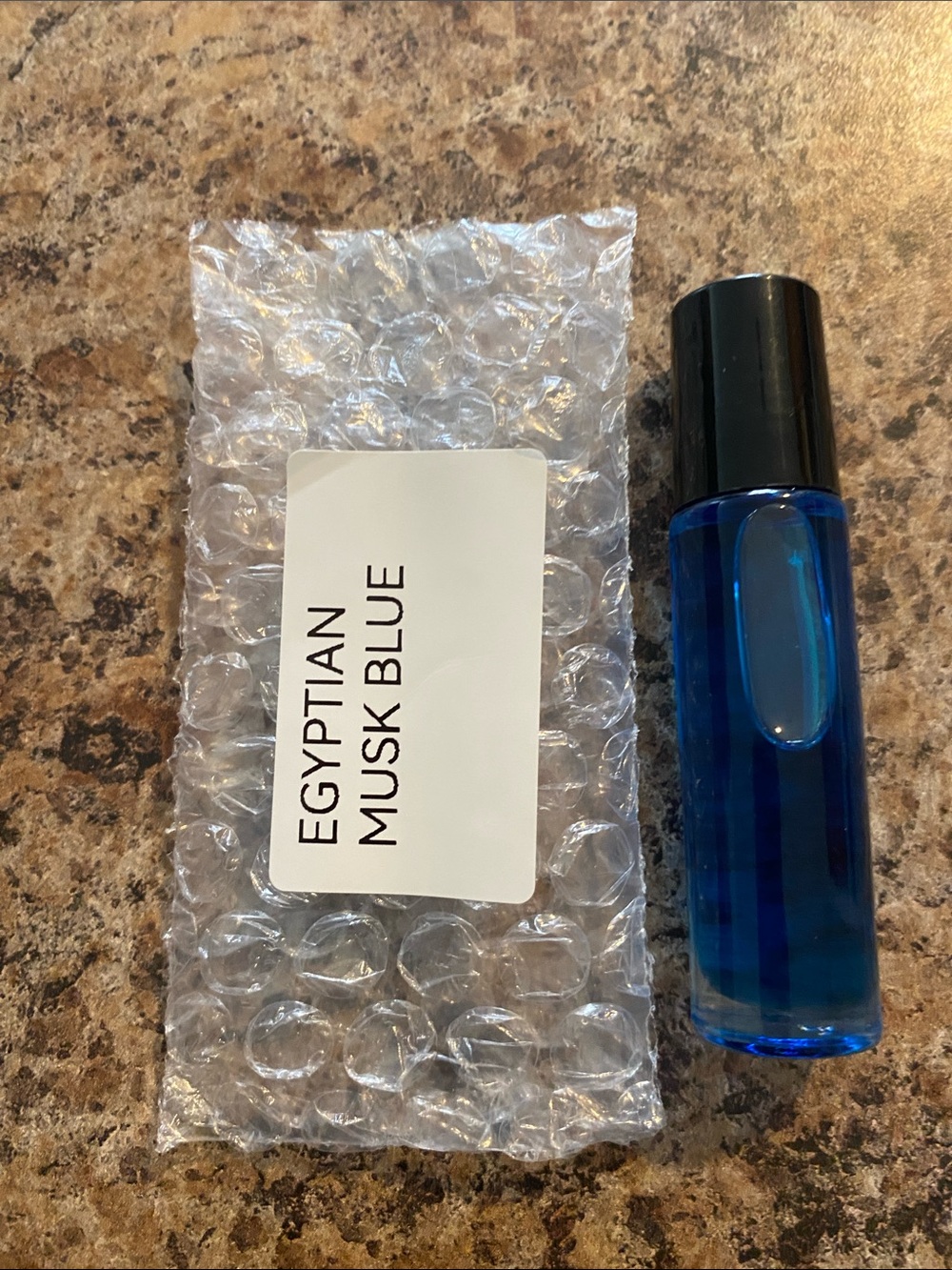 Egyptian Musk Blue Roll-On Perfume Oil - Blue Bottle